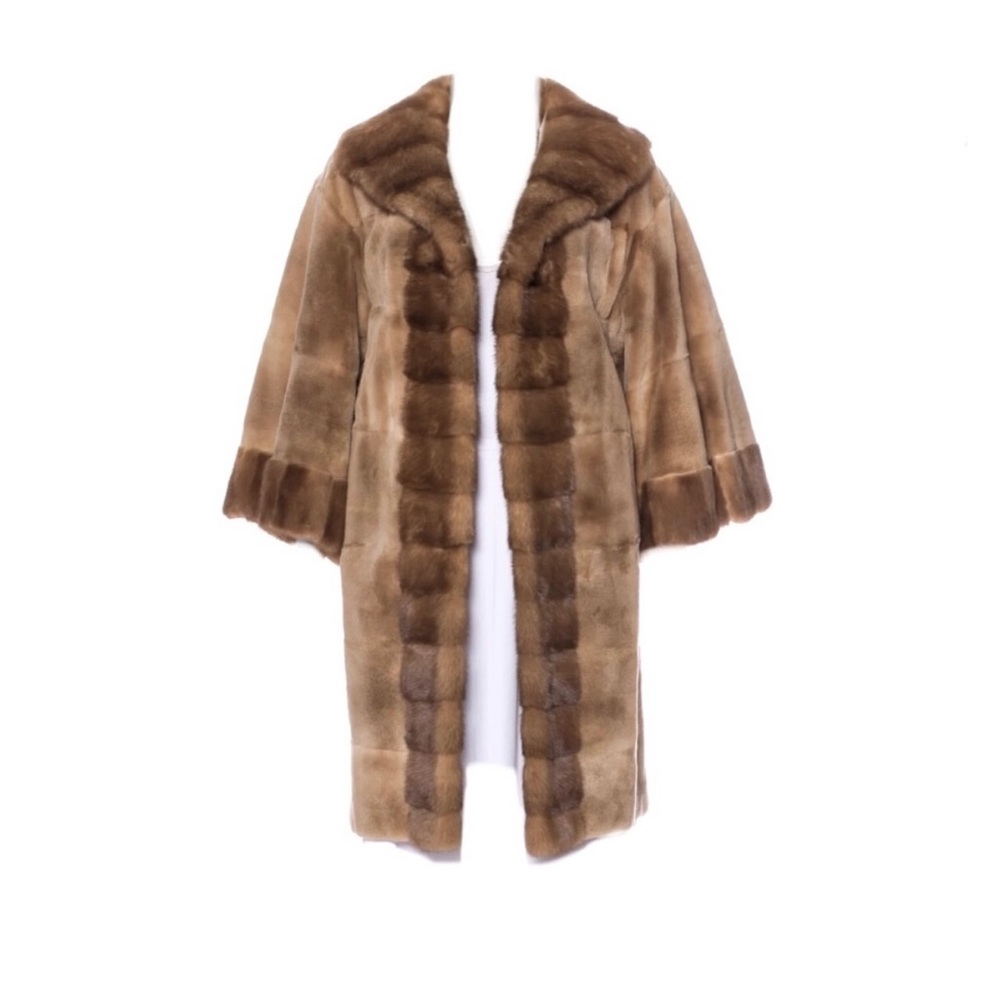 NWT Zac Posen Mink Sheared with Wild Mink trim sz Sm